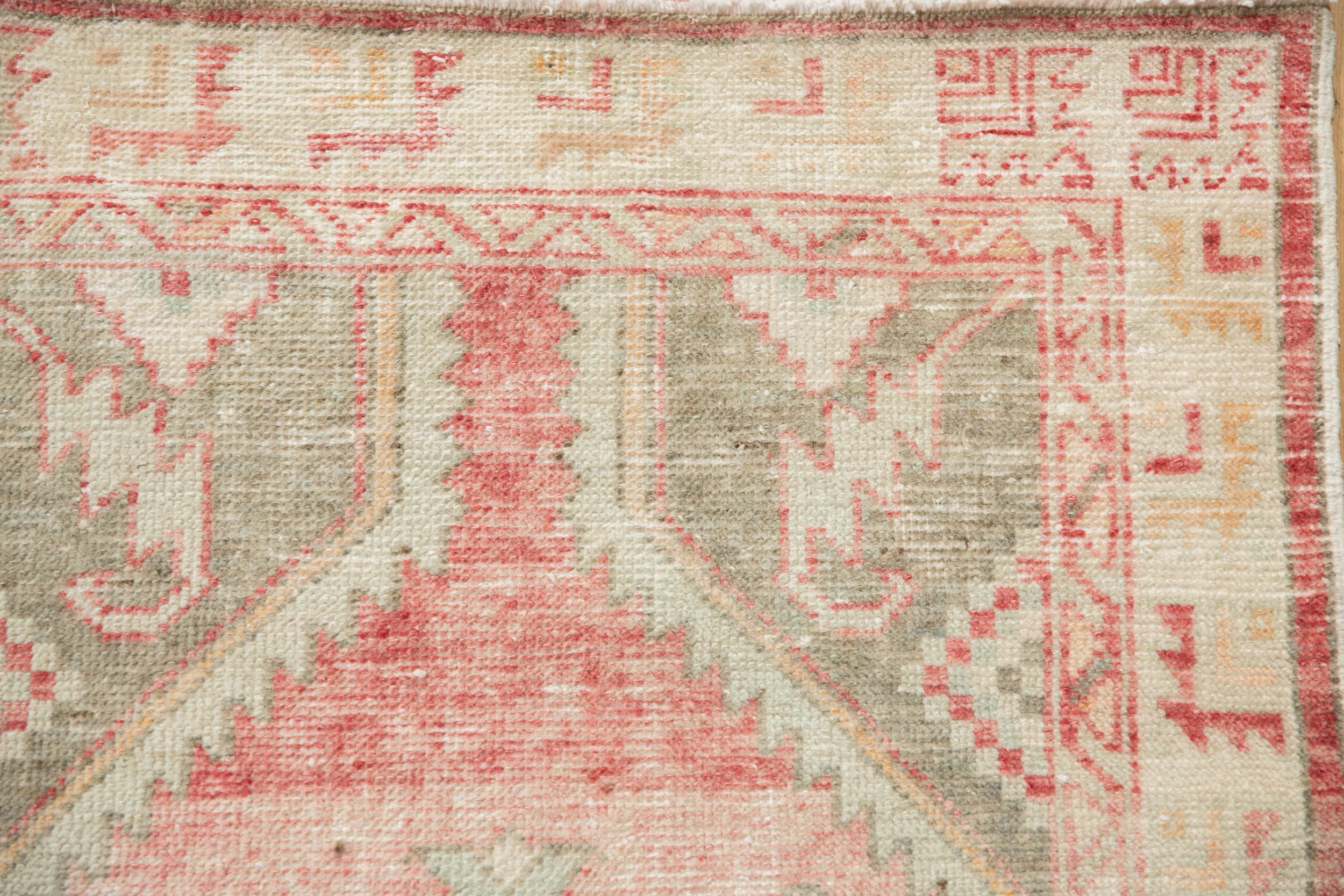 2.5x5 Vintage Distressed Oushak Rug Runner by Old New House® - product image 3 for Resin Society
