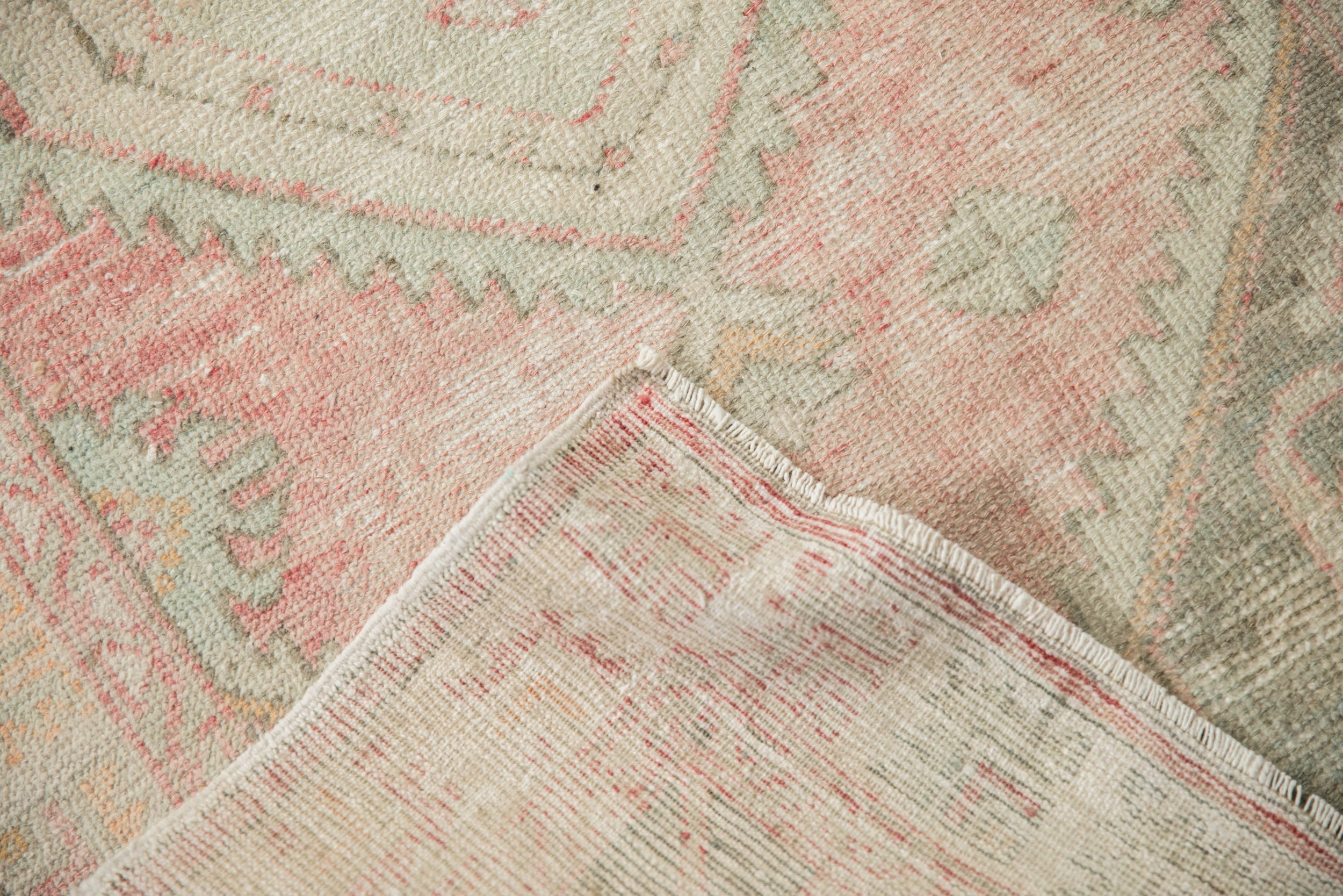2.5x5 Vintage Distressed Oushak Rug Runner by Old New House® - product image 7 for Resin Society