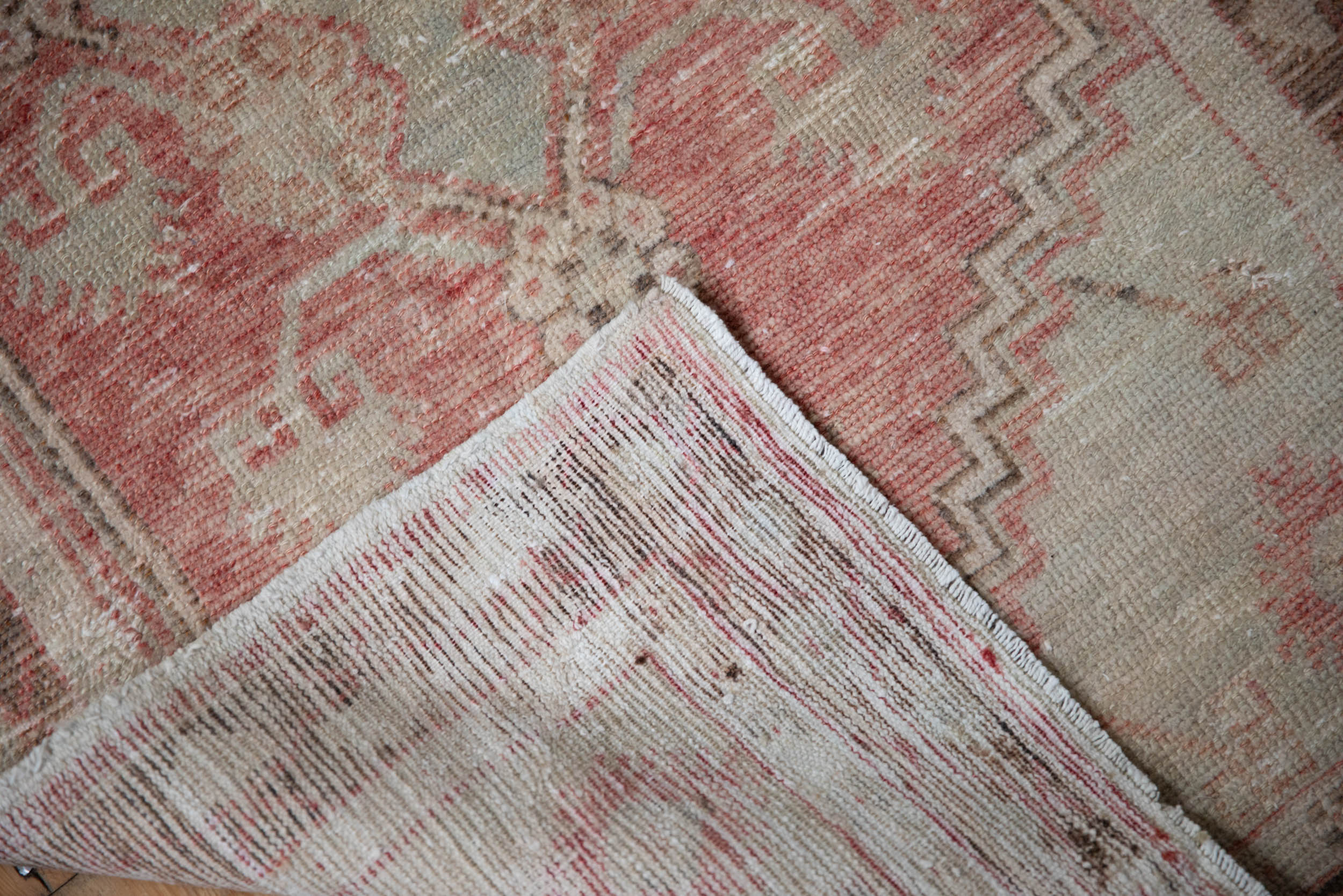 2.5x5 Vintage Distressed Oushak Rug Runner by Old New House® - product image 8 for Resin Society