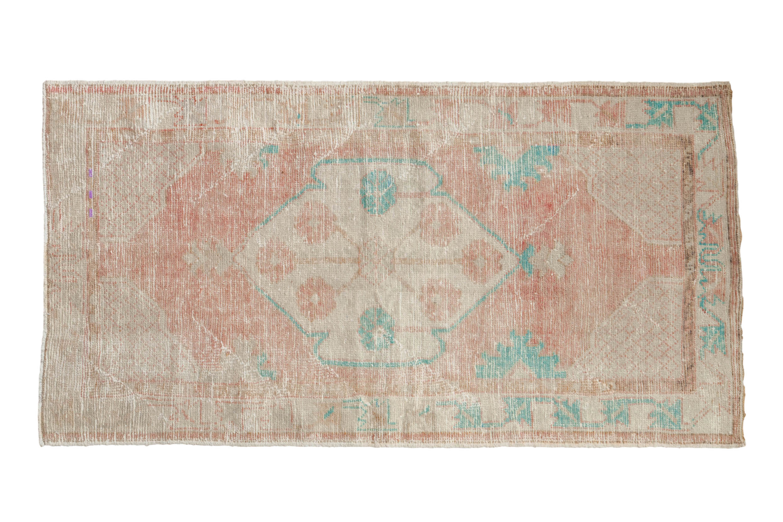 2.5x5 Vintage Distressed Oushak Rug Runner by Old New House® - main product image for Resin Society