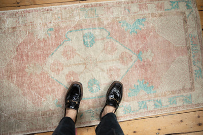 2.5x5 Vintage Distressed Oushak Rug Runner by Old New House® - product image 2 for Resin Society