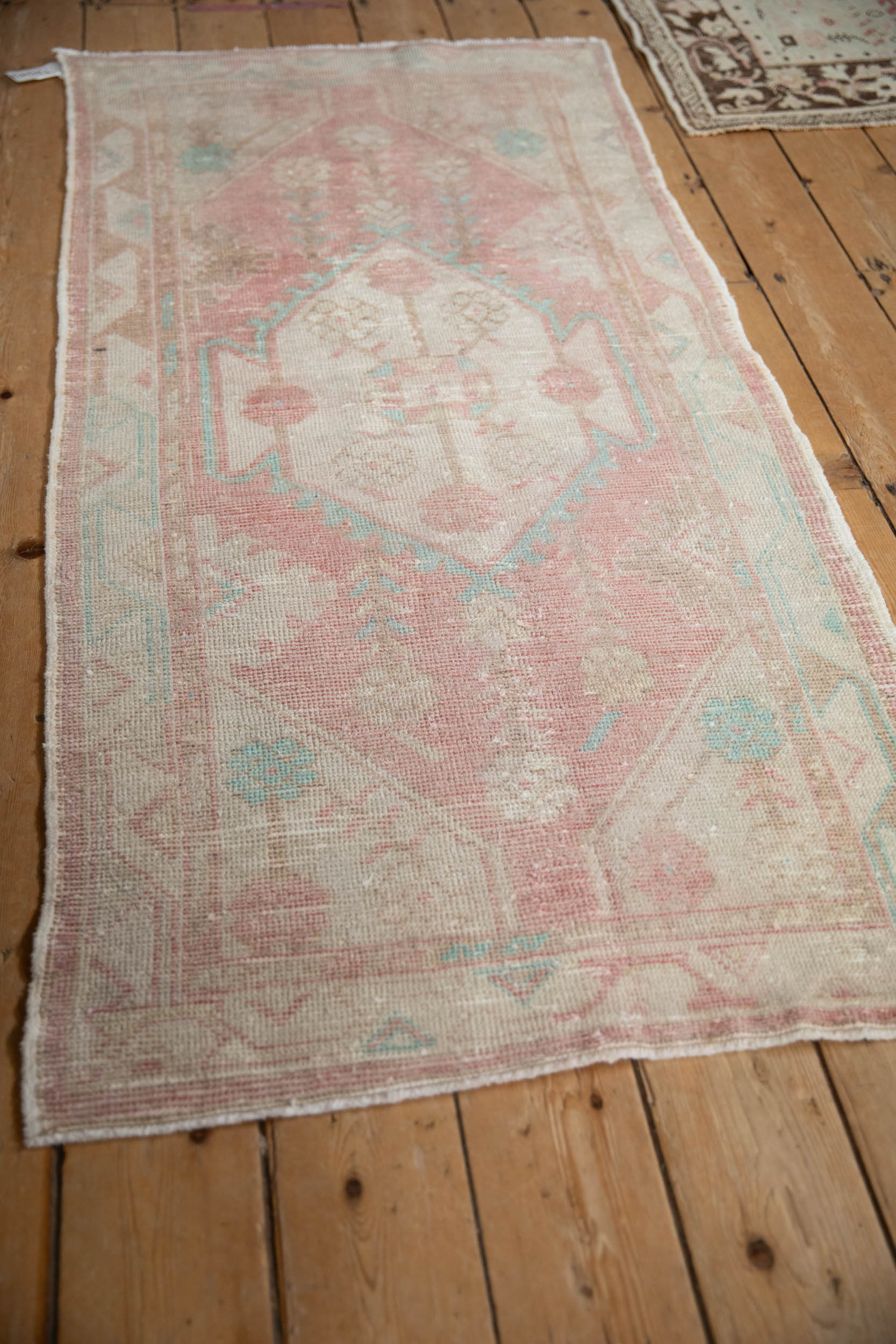 2.5x5.5 Vintage Distressed Oushak Rug Runner by Old New House® - product image 4 for Resin Society