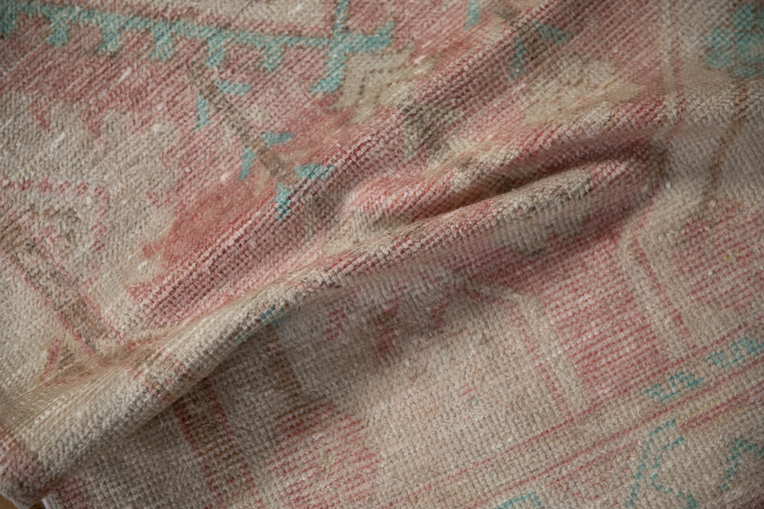 2.5x5.5 Vintage Distressed Oushak Rug Runner by Old New House® - product image 8 for Resin Society