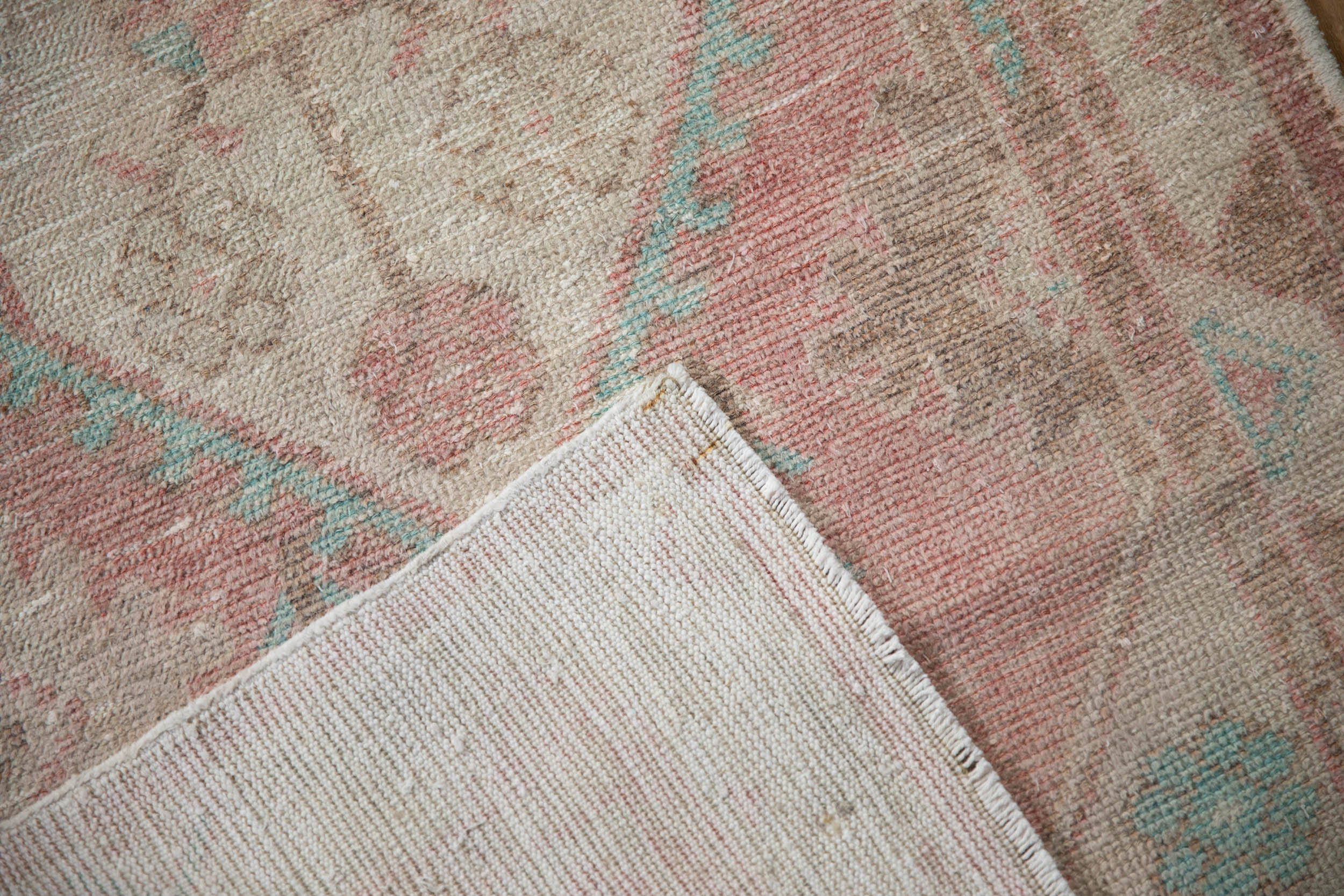 2.5x5.5 Vintage Distressed Oushak Rug Runner by Old New House® - product image 9 for Resin Society