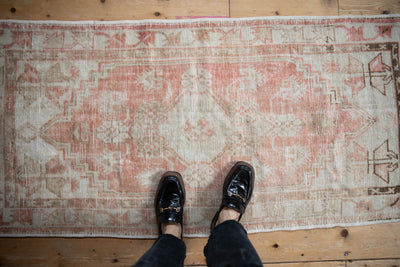 2.5x5.5 Vintage Distressed Oushak Rug Runner by Old New House® - product image 2 for Resin Society