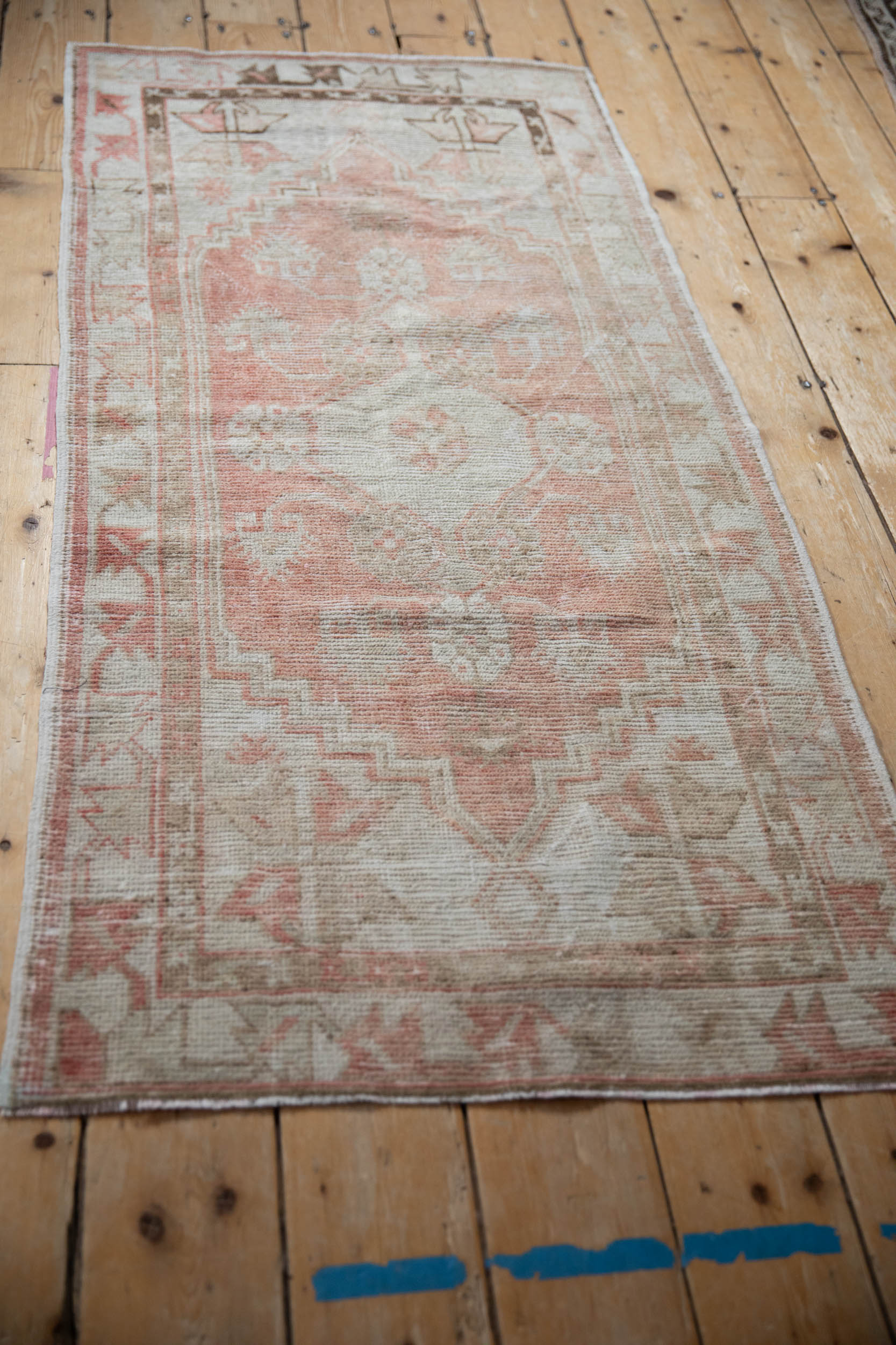 2.5x5.5 Vintage Distressed Oushak Rug Runner by Old New House® - product image 7 for Resin Society