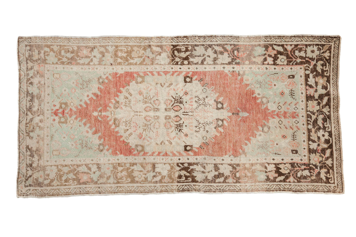 3x6.5 Vintage Distressed Oushak Rug Runner by Old New House® - main product image for Resin Society