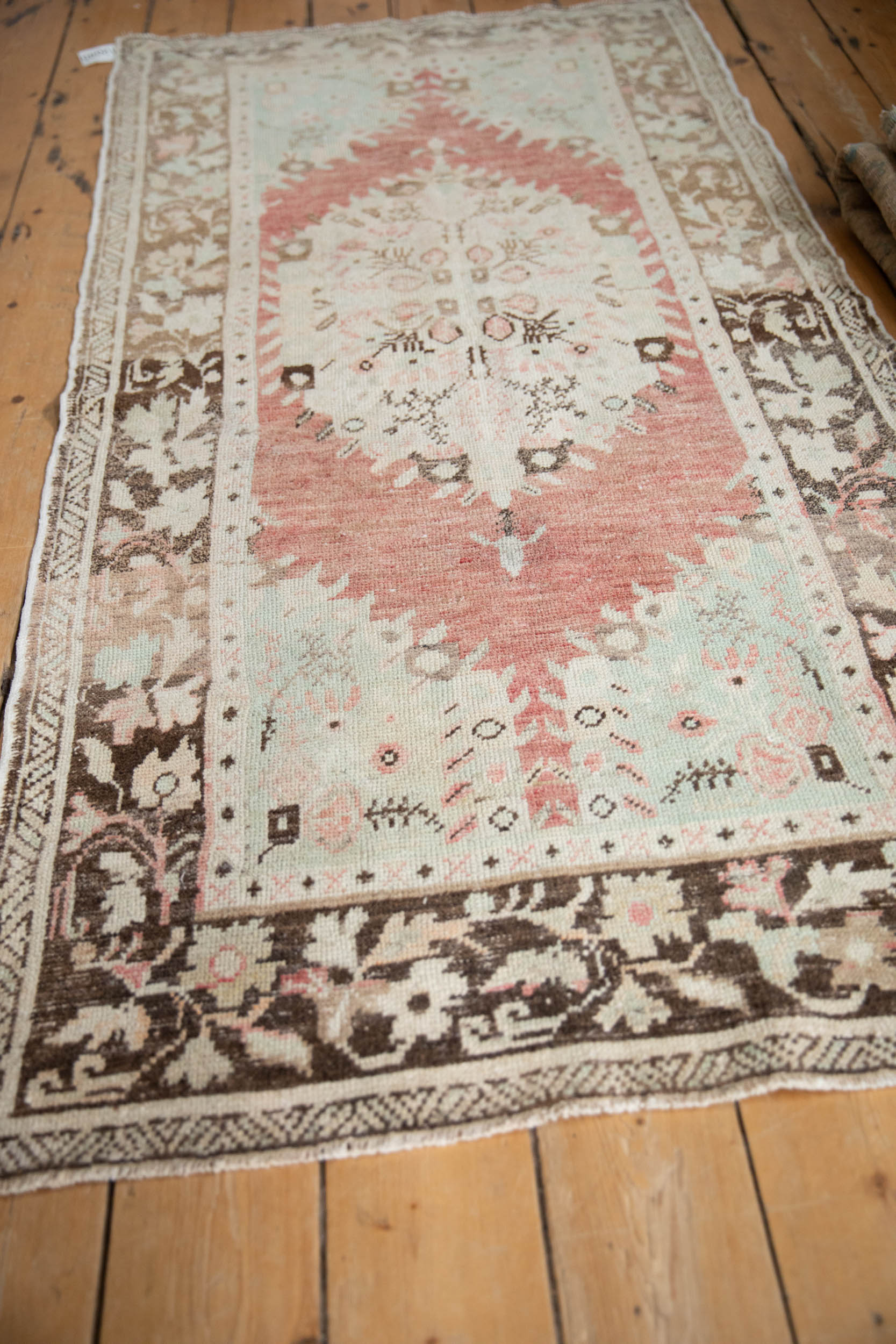 3x6.5 Vintage Distressed Oushak Rug Runner by Old New House® - product image 4 for Resin Society