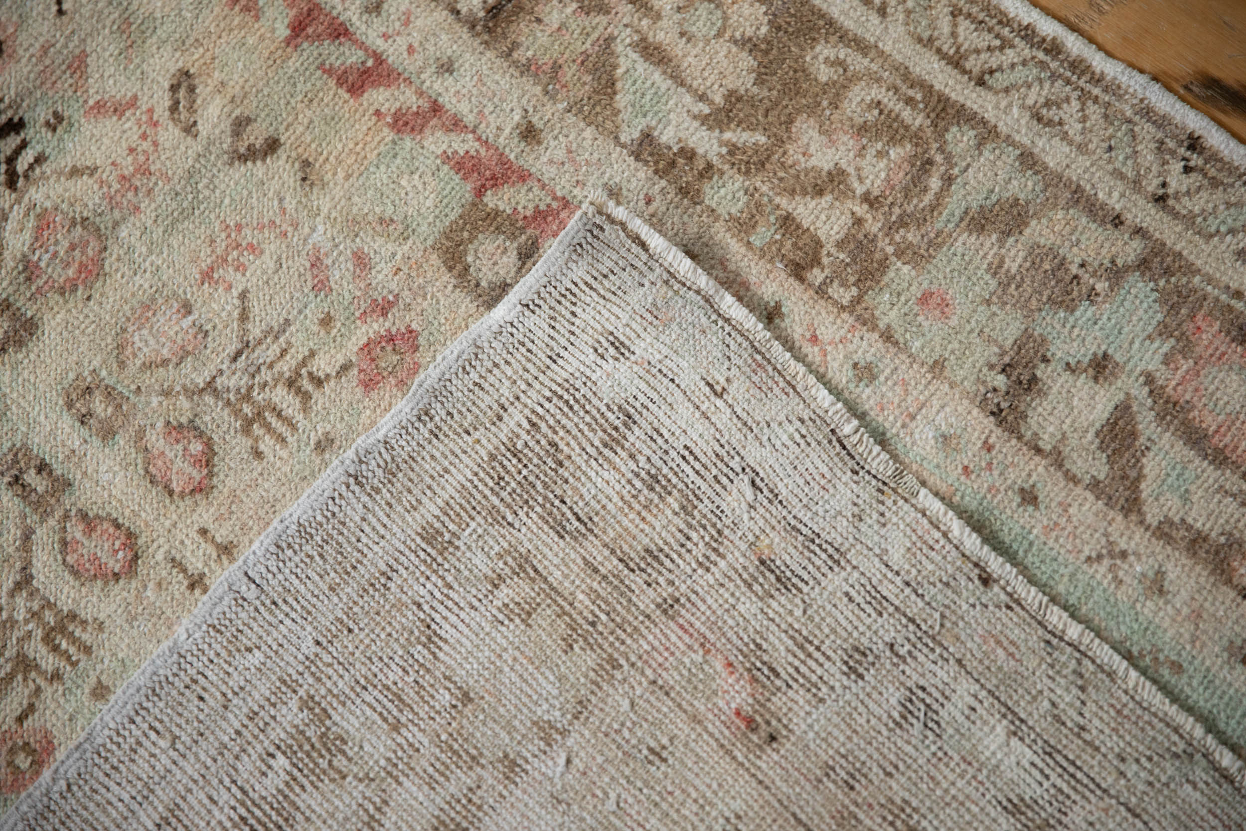 3x6.5 Vintage Distressed Oushak Rug Runner by Old New House® - product image 7 for Resin Society