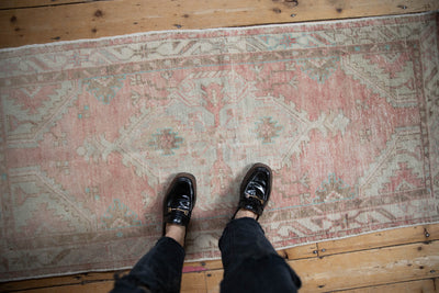 2.5x5.5 Vintage Distressed Oushak Rug Runner by Old New House® - product image 2 for Resin Society