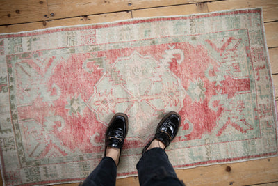 2.5x5 Vintage Distressed Oushak Rug Runner by Old New House® - product image 2 for Resin Society