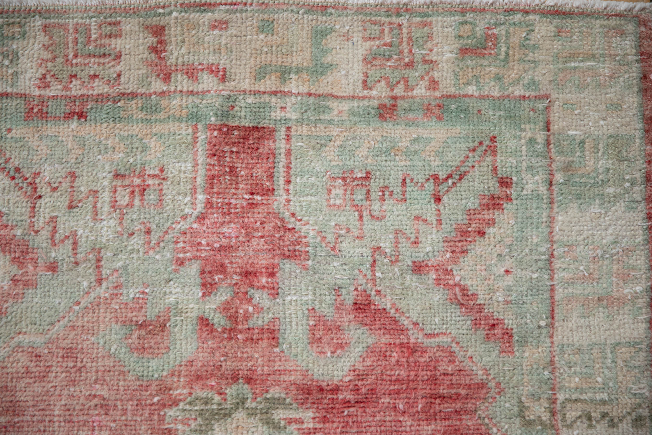 2.5x5 Vintage Distressed Oushak Rug Runner by Old New House® - product image 4 for Resin Society