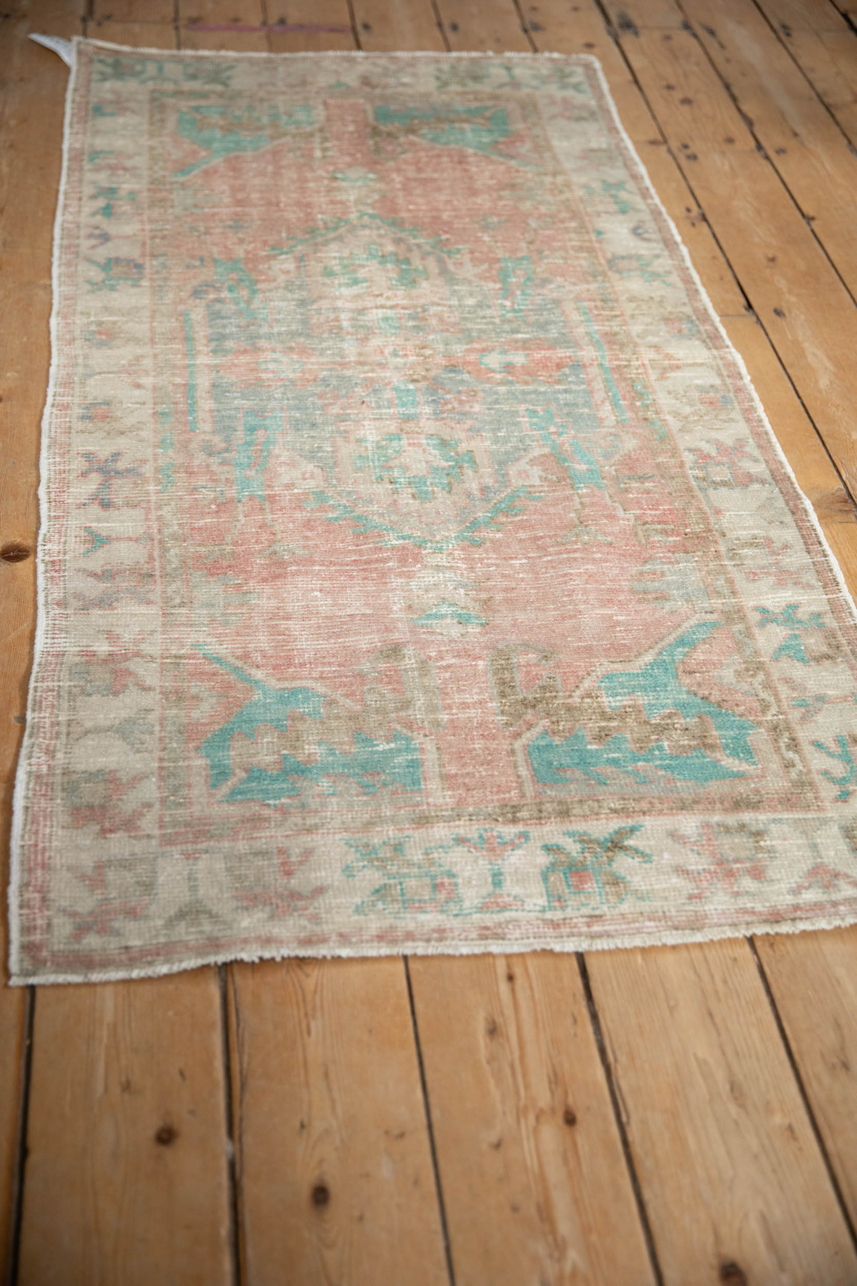 2.5x5.5 Vintage Distressed Oushak Rug Runner by Old New House® - product image 4 for Resin Society