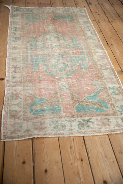 2.5x5.5 Vintage Distressed Oushak Rug Runner by Old New House® - product image 4 for Resin Society