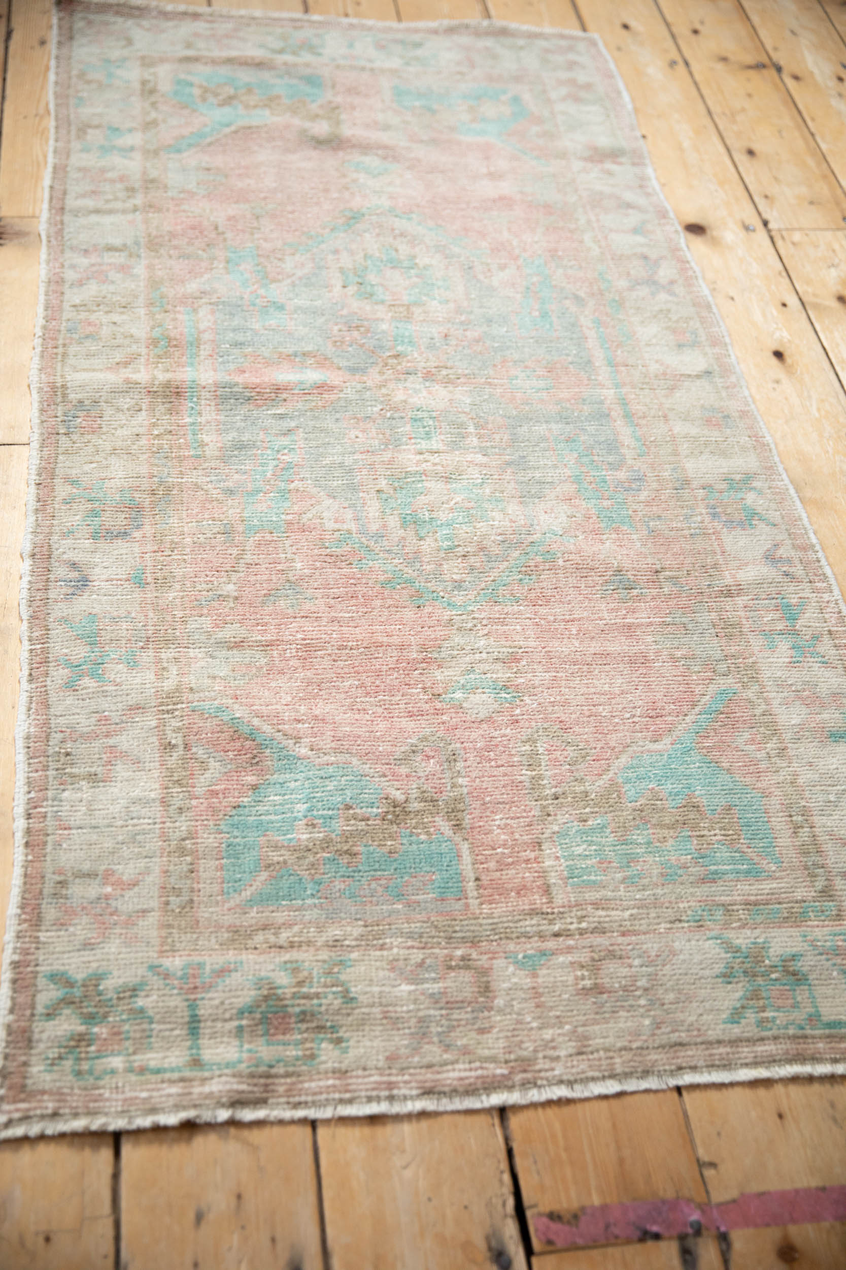 2.5x5.5 Vintage Distressed Oushak Rug Runner by Old New House® - product image 6 for Resin Society