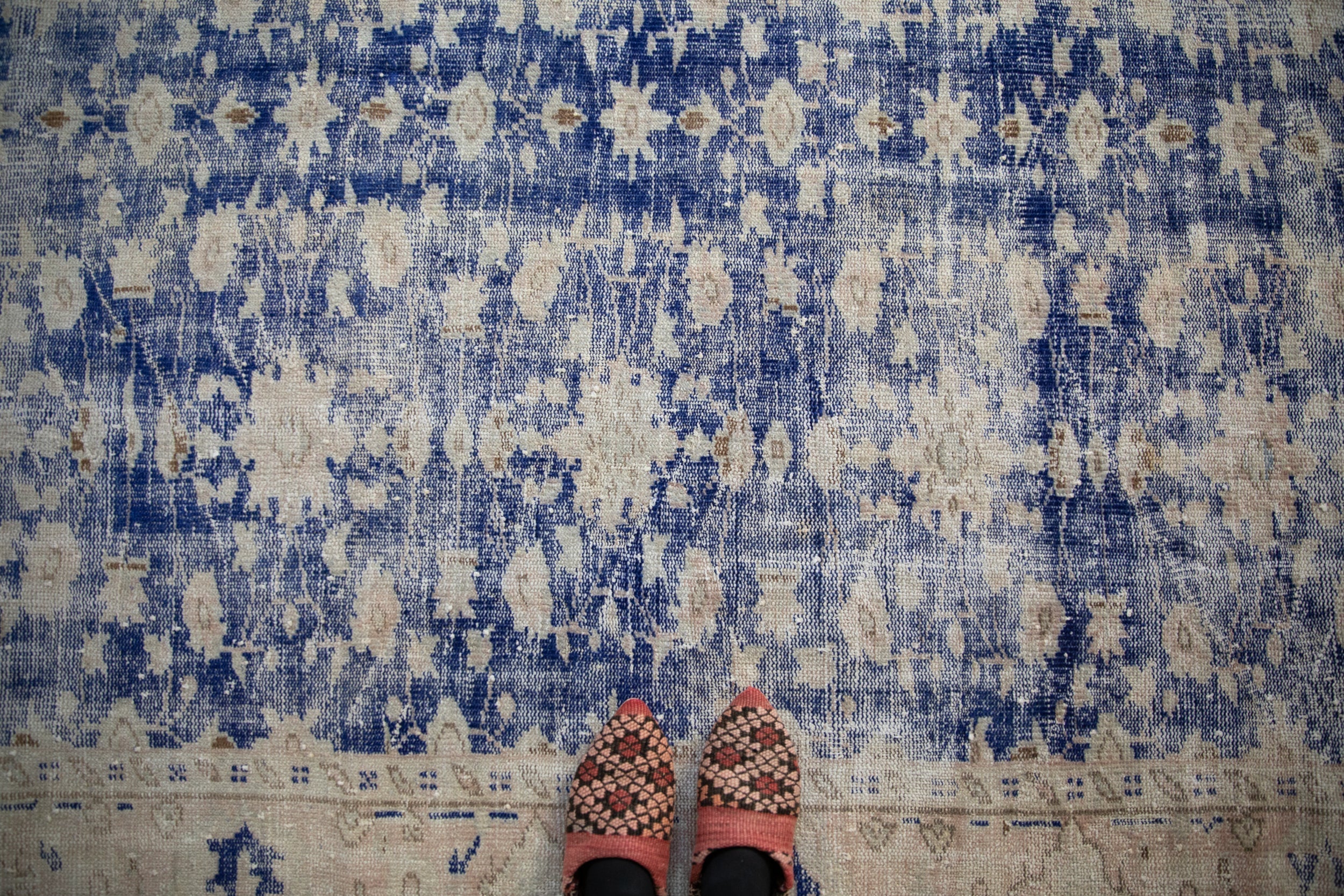 6.5x8.5 Vintage Distressed Oushak Carpet by Old New House® - product image 2 for Resin Society