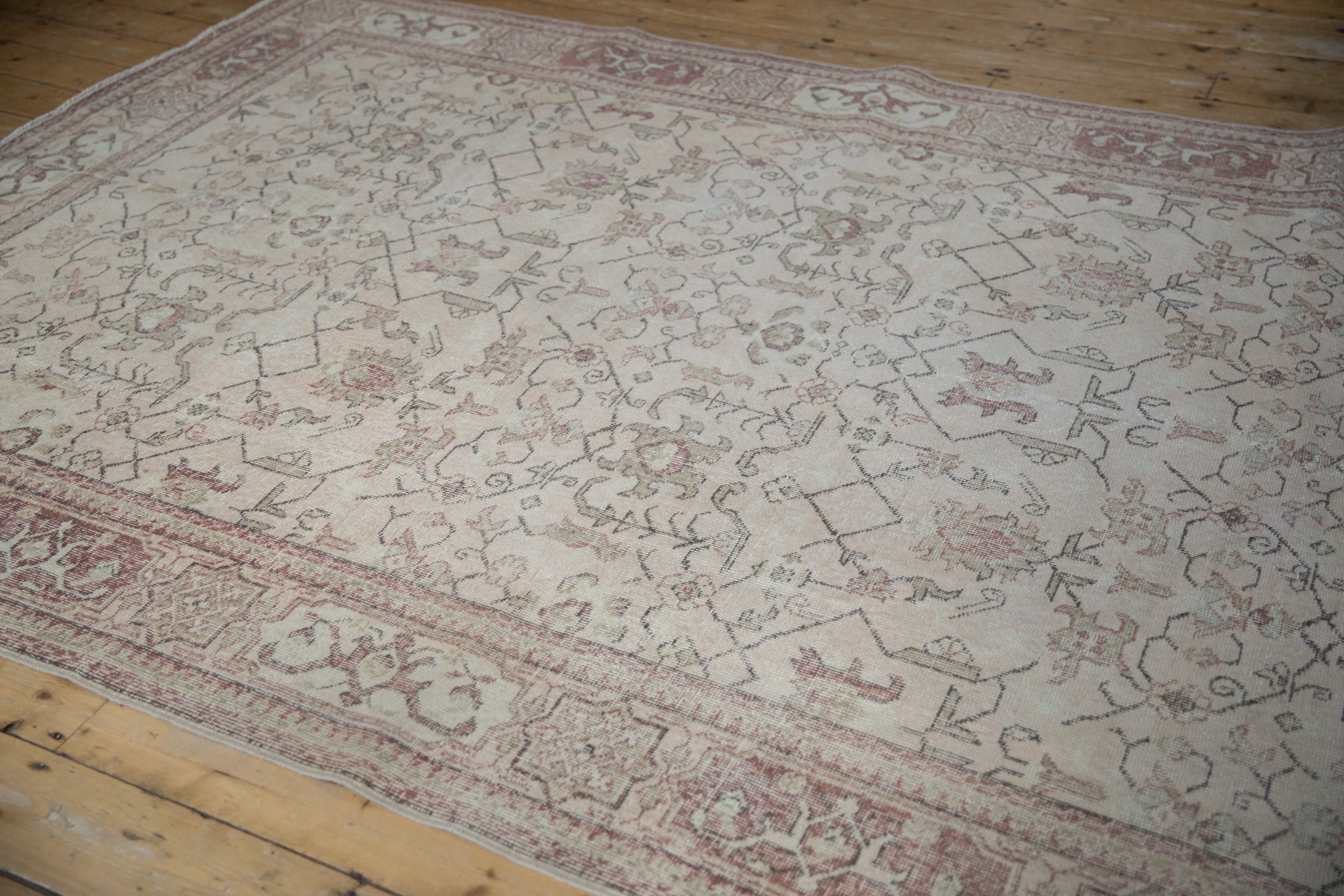 7x10.5 Vintage Distressed Oushak Carpet by Old New House® - product image 6 for Resin Society