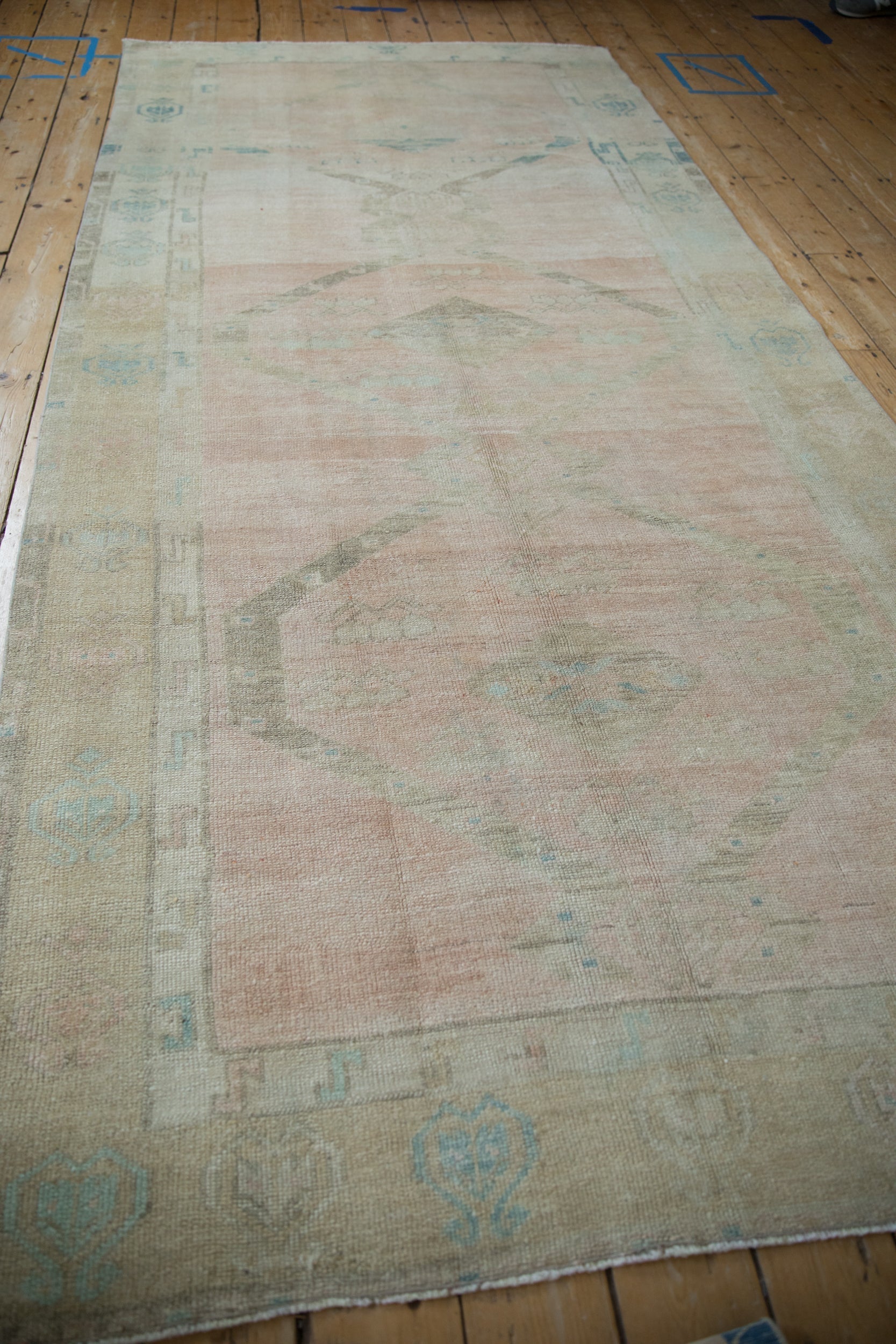 5x11 Vintage Distressed Oushak Rug Runner by Old New House® - product image 7 for Resin Society