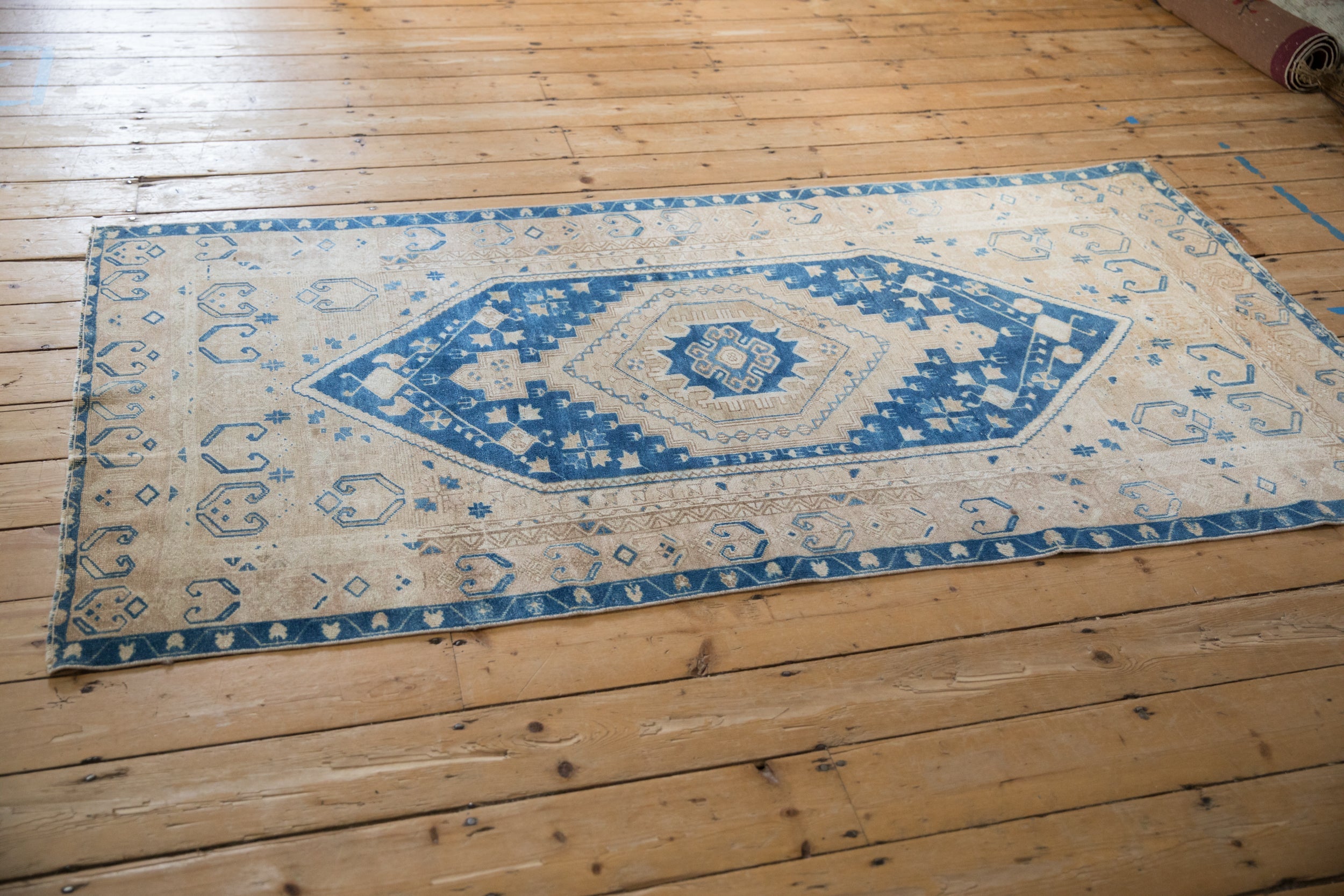 3.5x7 Vintage Distressed Oushak Rug Runner by Old New House® - product image 4 for Resin Society