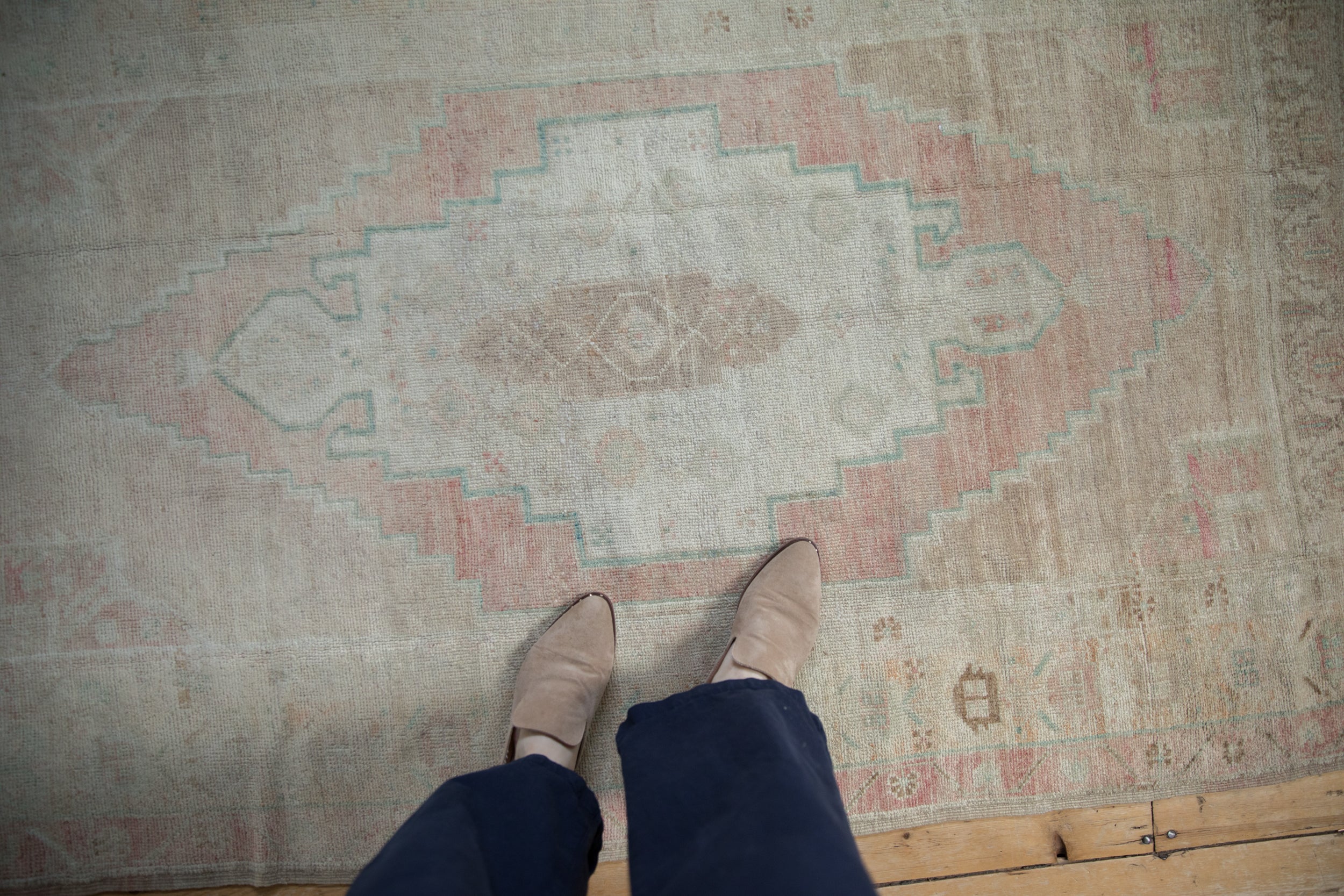 4x7.5 Vintage Distressed Oushak Rug by Old New House® - product image 2 for Resin Society