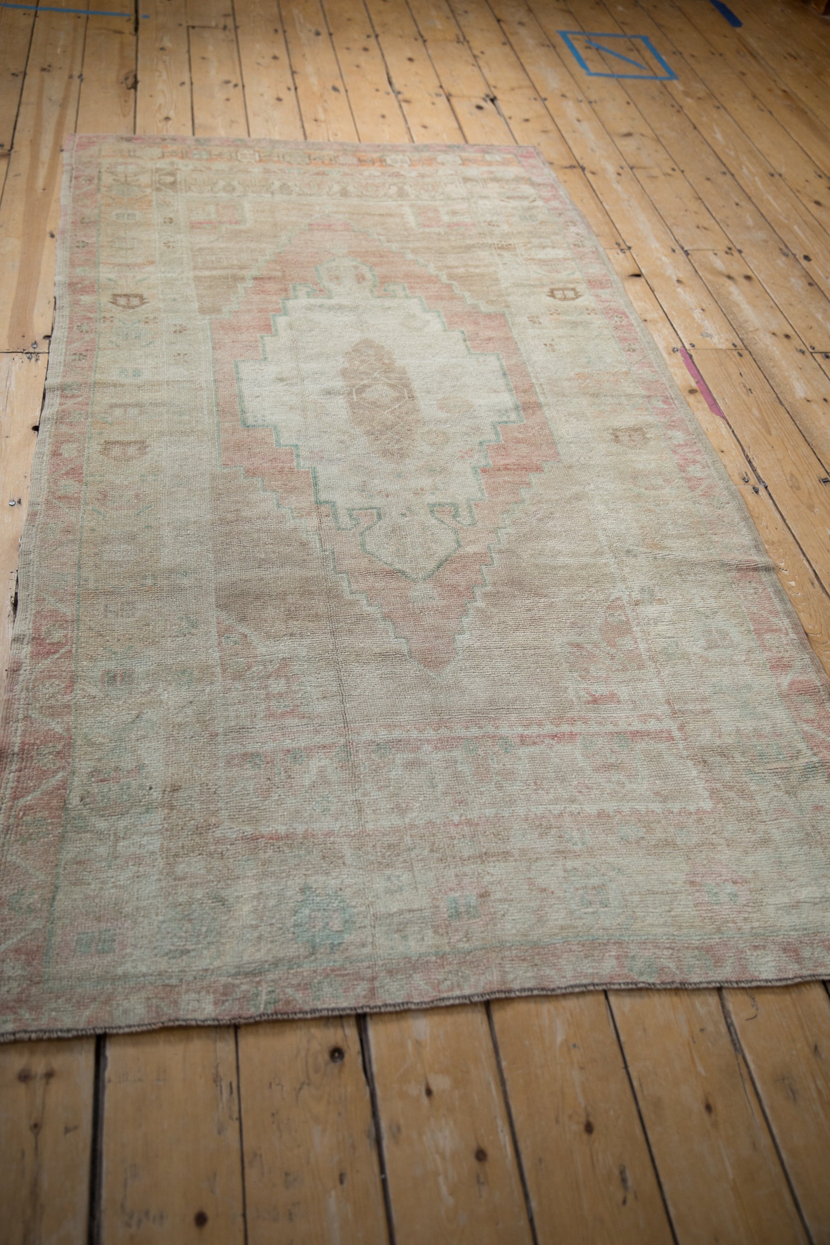 4x7.5 Vintage Distressed Oushak Rug by Old New House® - product image 7 for Resin Society