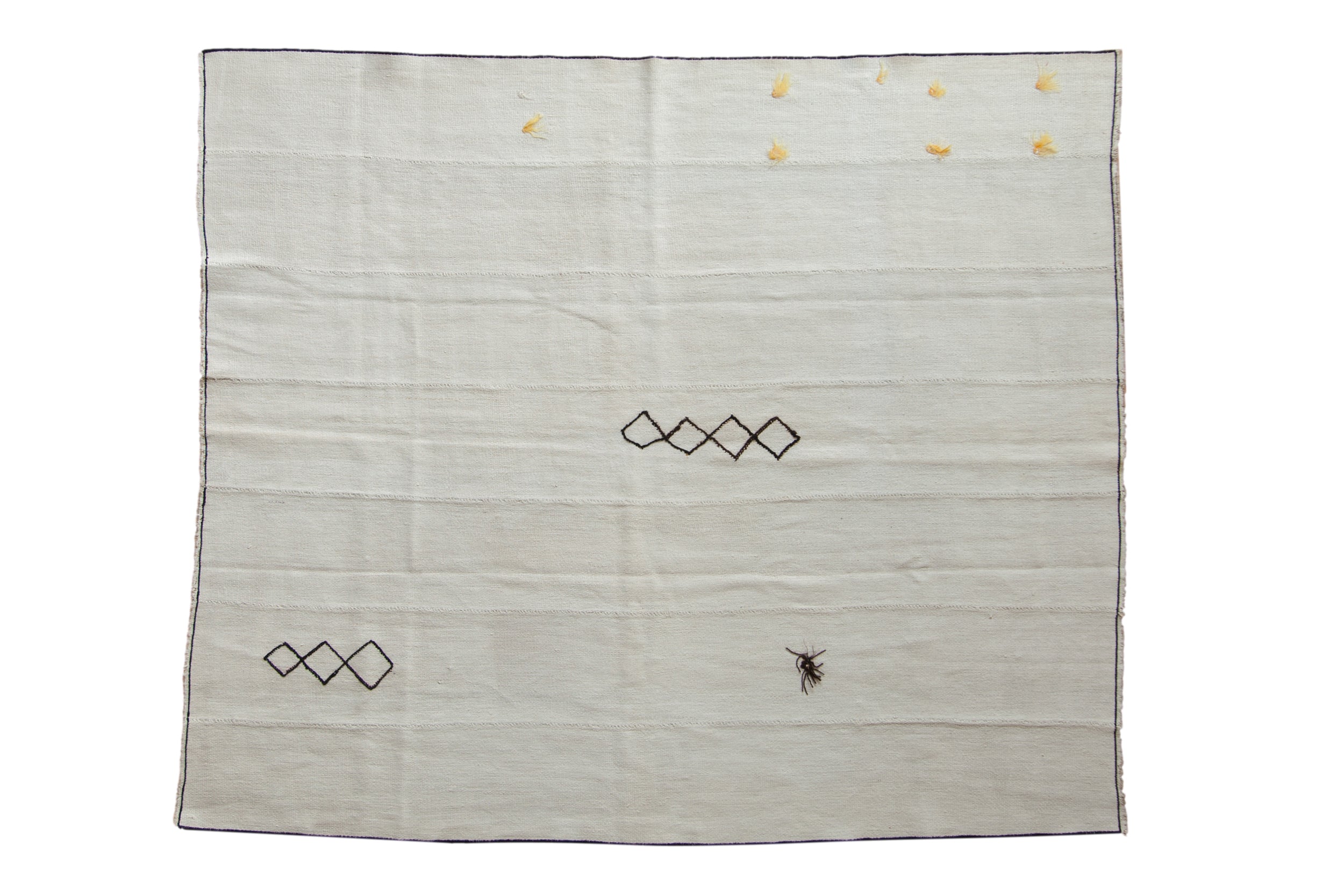 6x7 Vintage Hemp Kilim Square Carpet by Old New House® - main product image for Resin Society