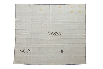 6x7 Vintage Hemp Kilim Square Carpet by Old New House® - main product image for Resin Society