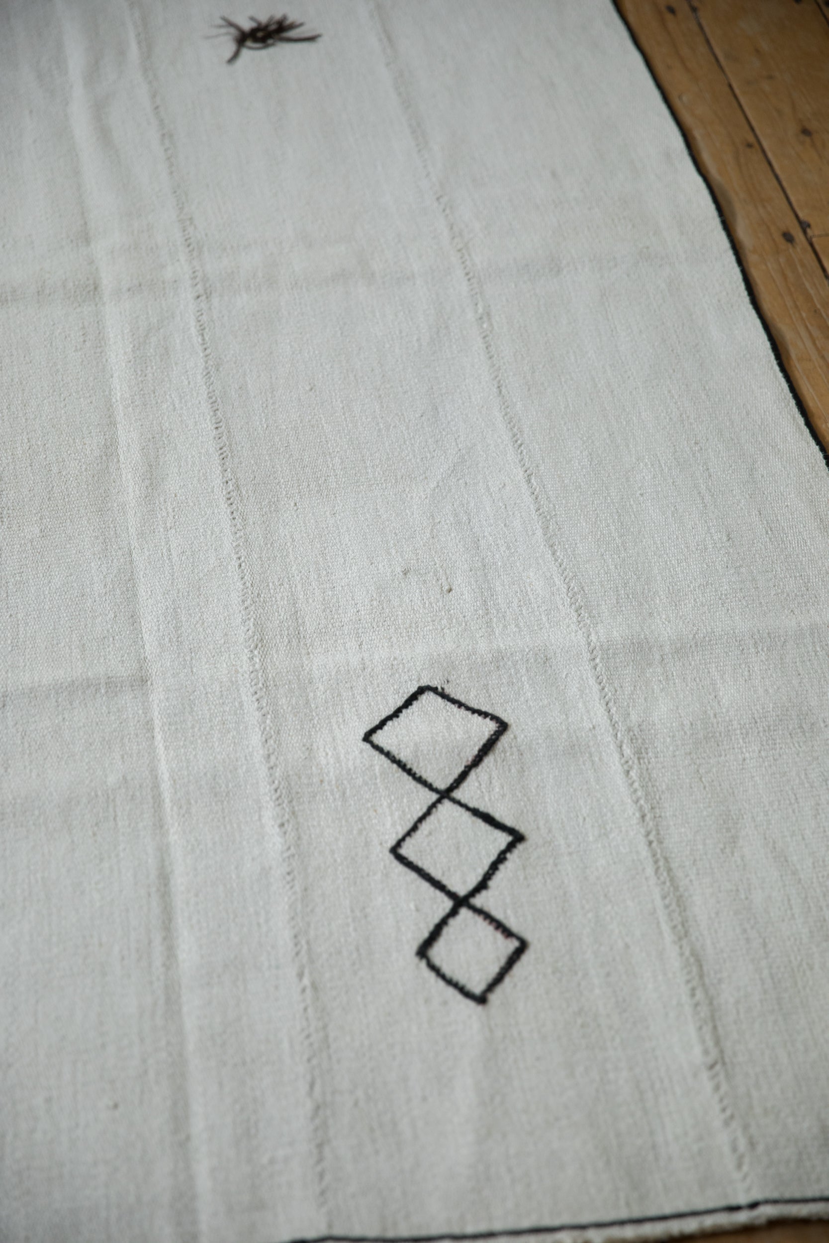 6x7 Vintage Hemp Kilim Square Carpet by Old New House® - product image 9 for Resin Society