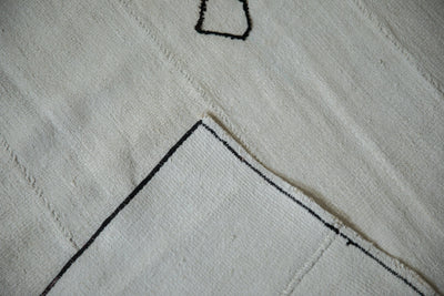 6x7 Vintage Hemp Kilim Square Carpet by Old New House® - product image 11 for Resin Society