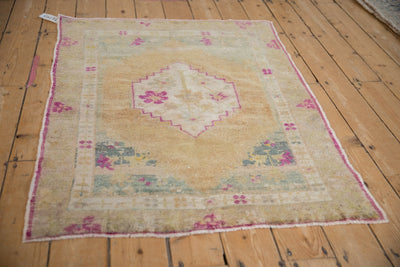 3.5x4.5 Vintage Distressed Oushak Square Rug by Old New House® - product image 4 for Resin Society