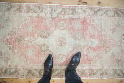 2.5x5.5 Vintage Distressed Oushak Rug Runner by Old New House® - product image 2 for Resin Society