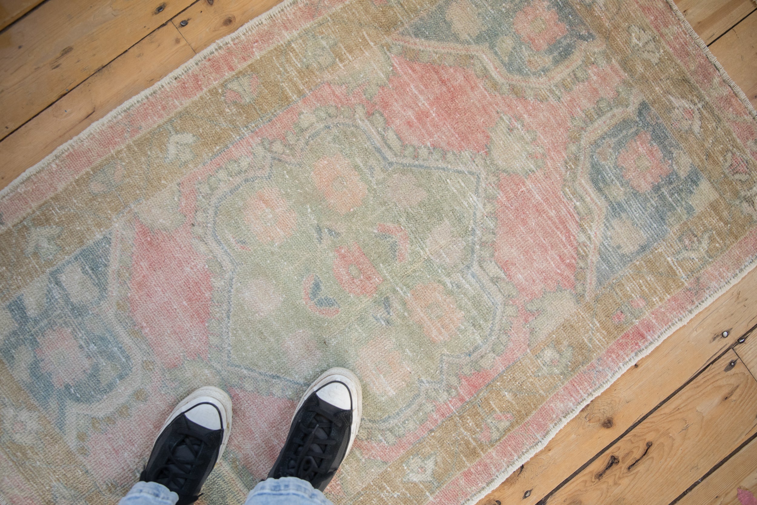 2.5x4.5 Vintage Distressed Oushak Rug by Old New House® - product image 2 for Resin Society