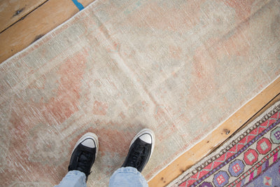 2.5x5.5 Vintage Distressed Oushak Rug Runner by Old New House® - product image 2 for Resin Society