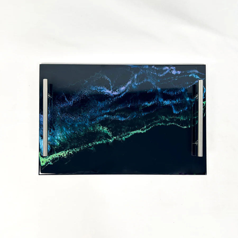 Acrylic Resin Serving Tray by Lynn & Liana Designs in various colors and patterns