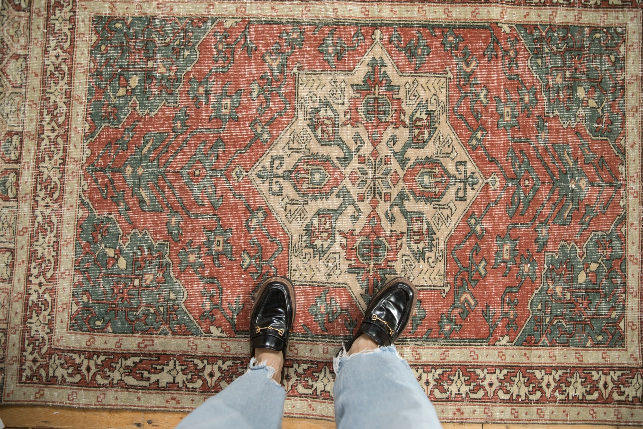 4x6 Vintage Distressed Sparta Rug by Old New House® - product image 2 for Resin Society