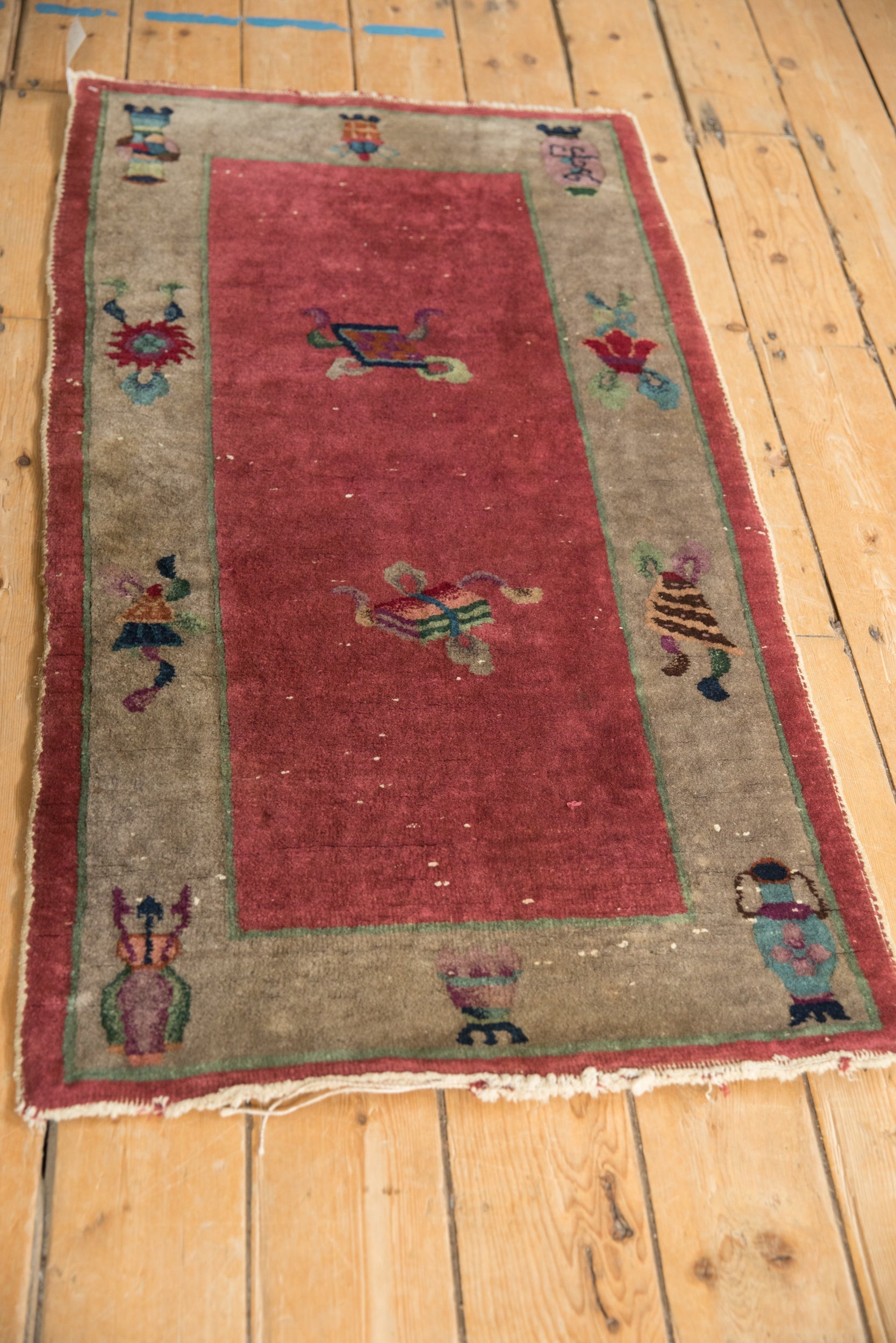 2x4.5 Antique Art Deco Rug Runner by Old New House® - product image 4 for Resin Society