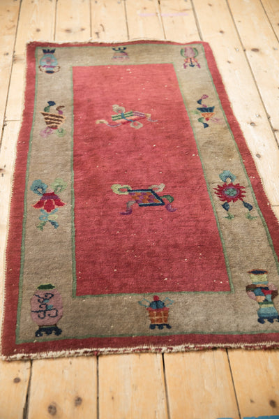2x4.5 Antique Art Deco Rug Runner by Old New House® - product image 5 for Resin Society