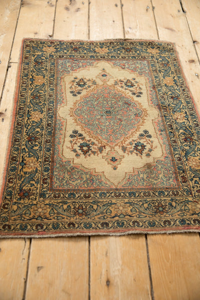 2x2.5 Vintage Tabriz Square Rug Mat by Old New House® - product image 6 for Resin Society