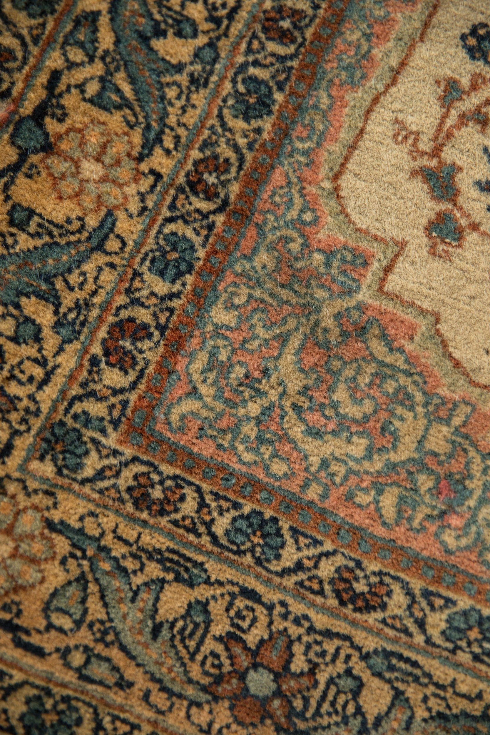 2x2.5 Vintage Tabriz Square Rug Mat by Old New House® - product image 9 for Resin Society