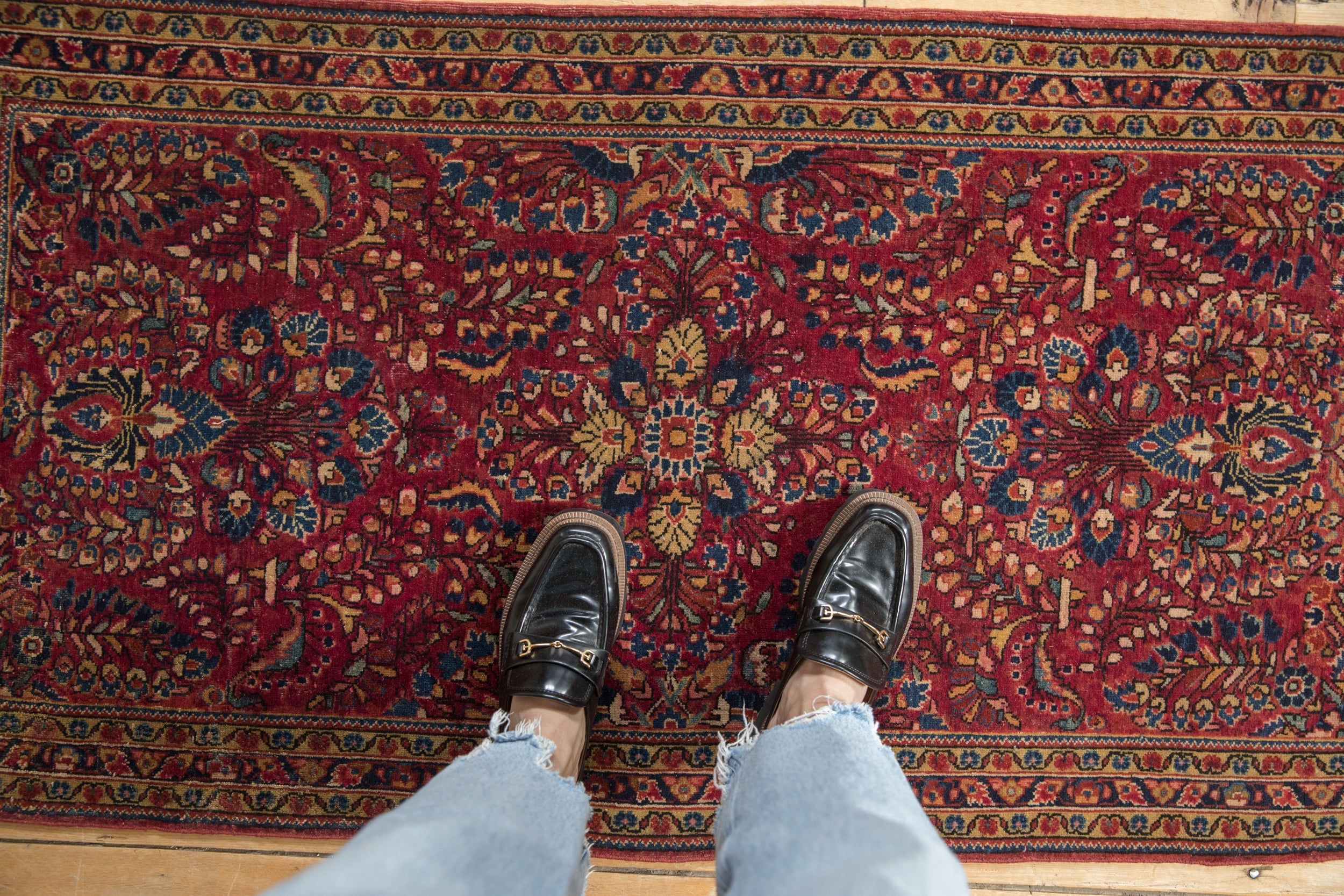 2.5x5 Vintage Sarouk Rug Runner by Old New House® - product image 2 for Resin Society