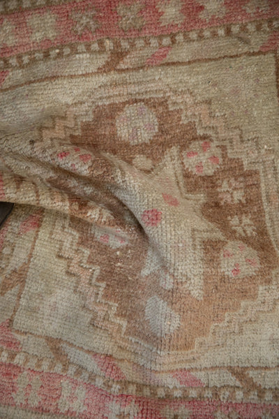2x2 Vintage Distressed Oushak Square Rug Mat