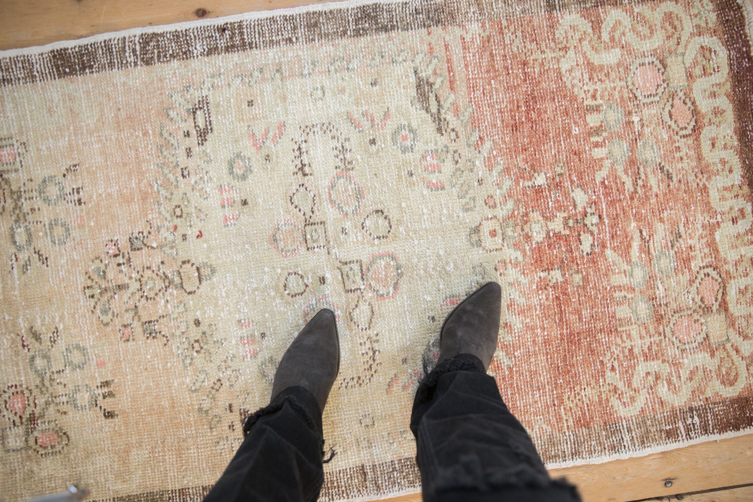 2.5x5 Vintage Distressed Oushak Rug Runner by Old New House® - product image 2 for Resin Society
