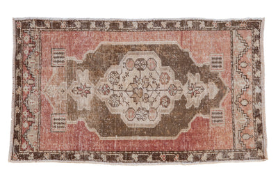 2.5x4 Vintage Distressed Oushak Rug