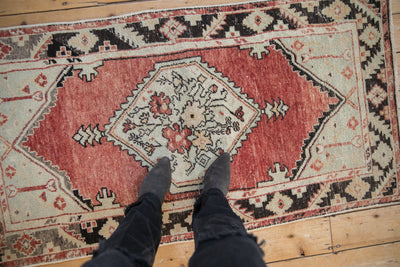 2.5x5 Vintage Distressed Oushak Rug Runner by Old New House® - product image 2 for Resin Society