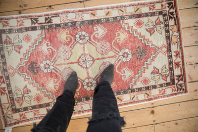 2.5x4.5 Vintage Distressed Oushak Rug