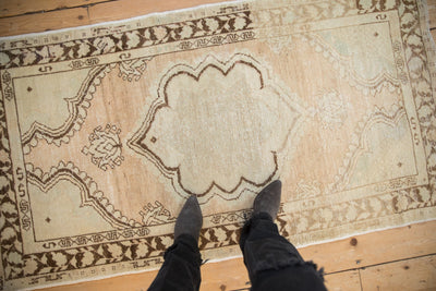 3x5.5 Vintage Distressed Oushak Rug by Old New House® - product image 2 for Resin Society
