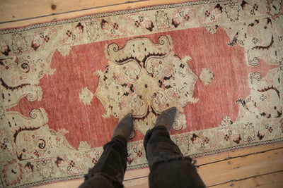3x6 Vintage Distressed Oushak Rug Runner by Old New House® - product image 2 for Resin Society