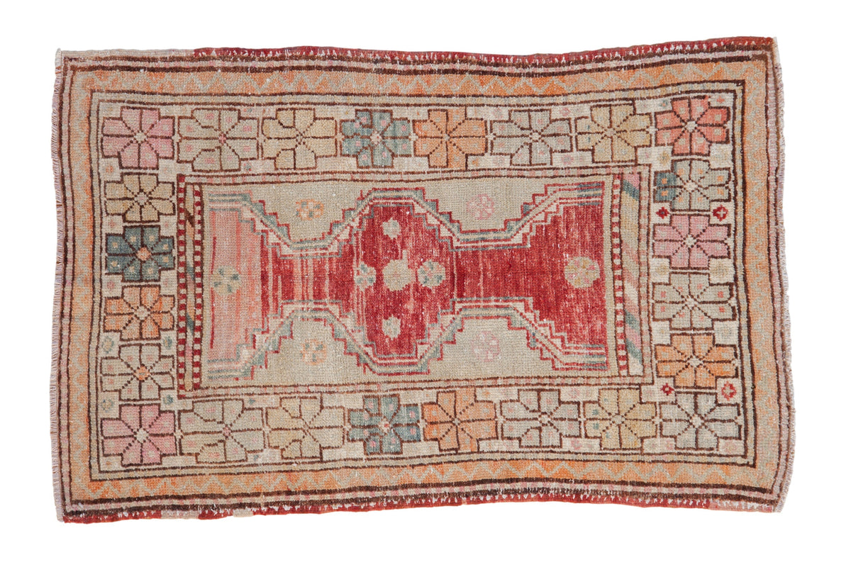 2.5x4 Vintage Distressed Oushak Rug by Old New House® - main product image for Resin Society