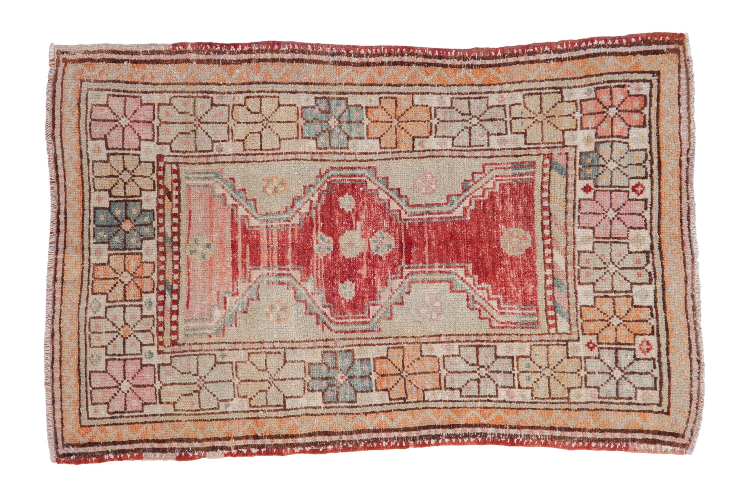 2.5x4 Vintage Distressed Oushak Rug by Old New House® - main product image for Resin Society