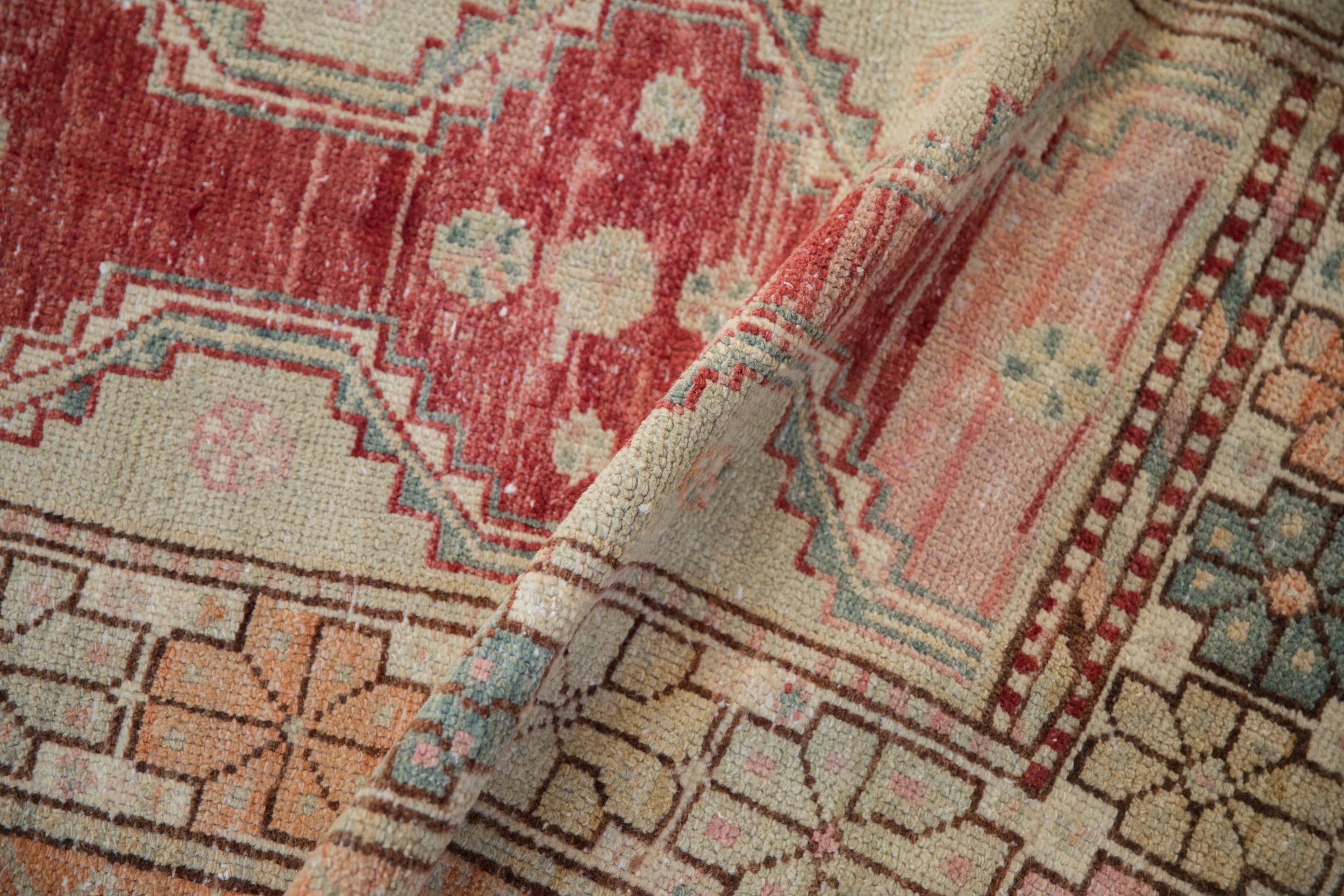 2.5x4 Vintage Distressed Oushak Rug by Old New House® - product image 7 for Resin Society